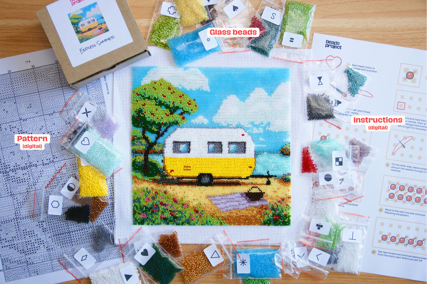Endless Summer • Bead Embroidery Kit