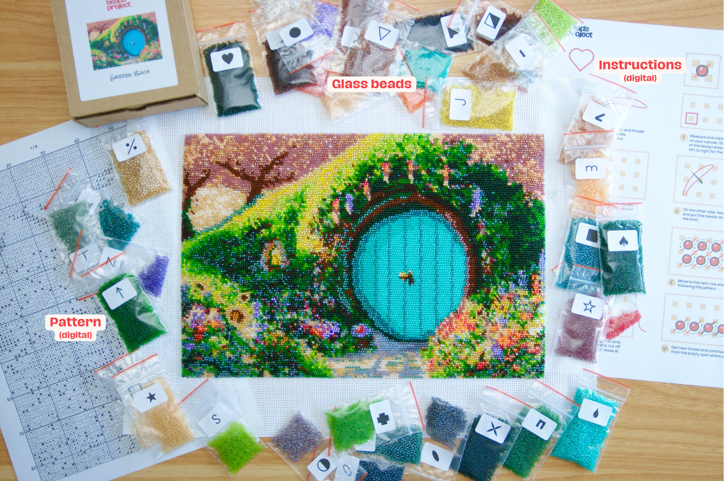 Garden Bach • Bead Embroidery Kit