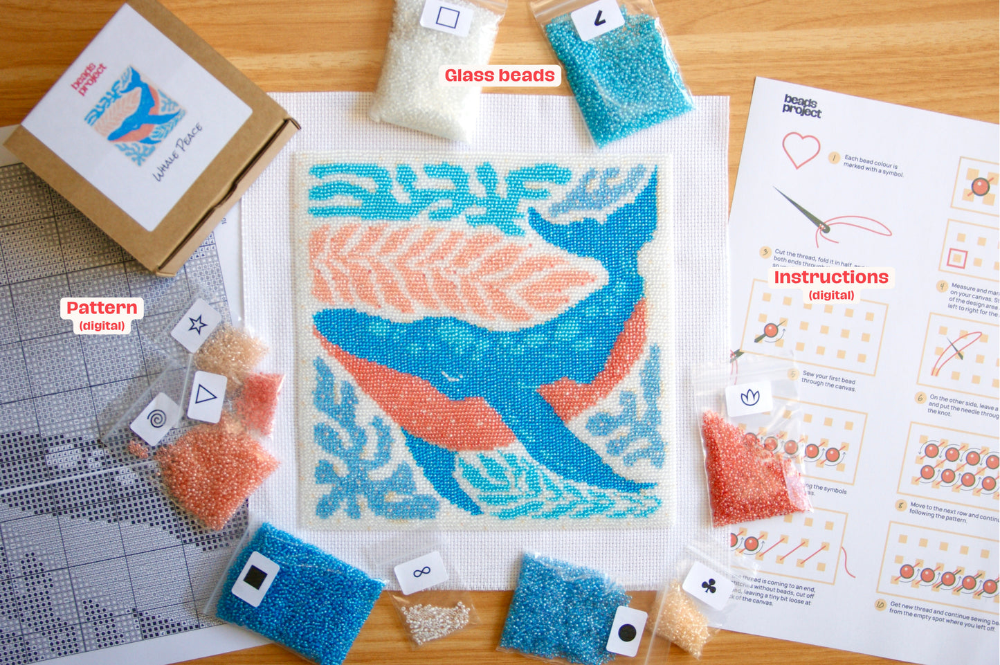 Whale Peace • Bead Embroidery Kit