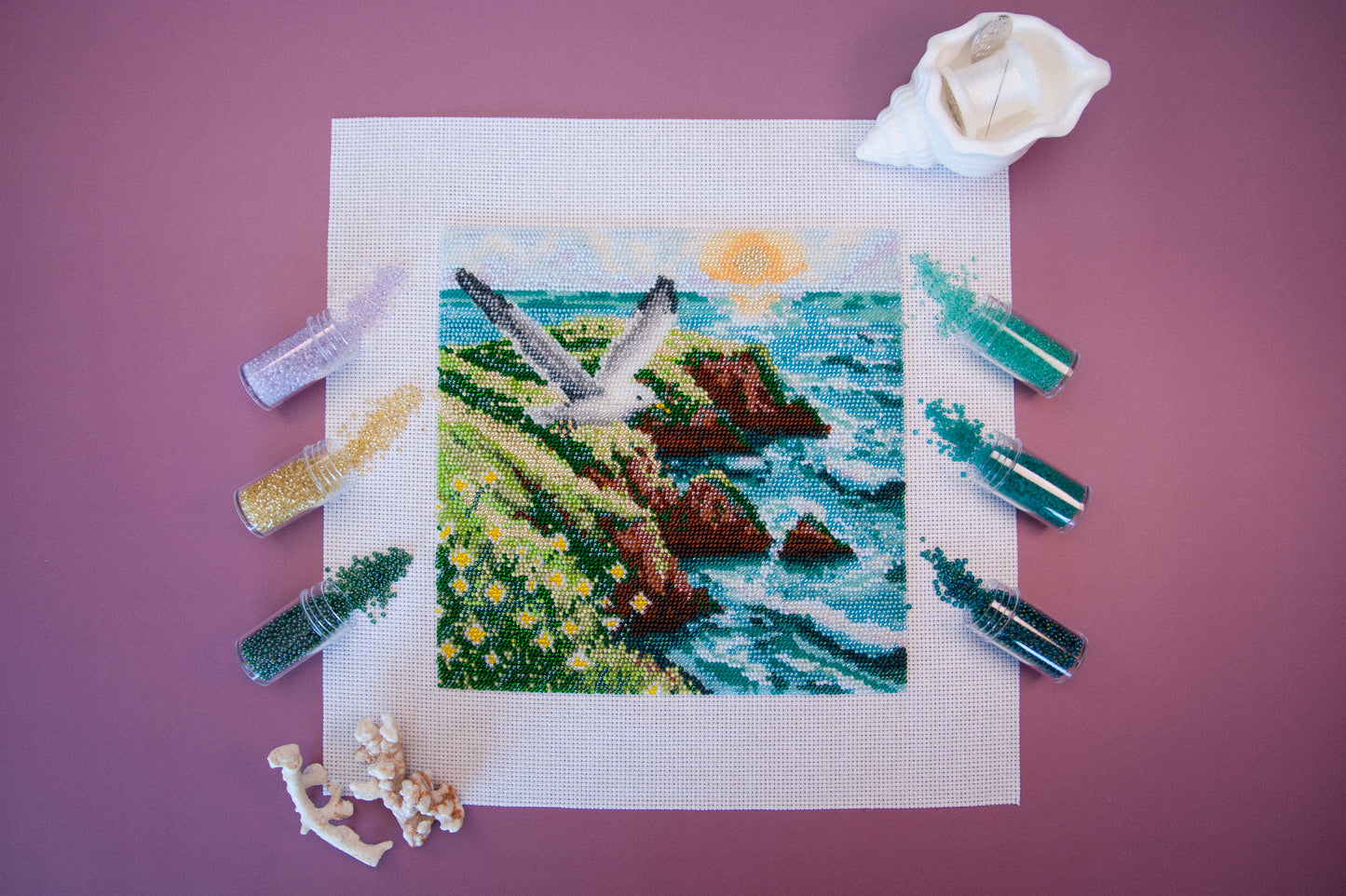 Coromandel Peninsula • Bead Embroidery Kit