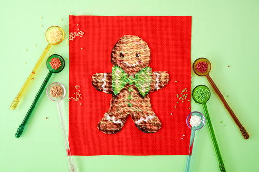 Gingerbread Friend • Bead Embroidery Kit