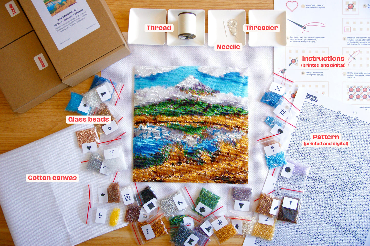 Mountain Escape • Bead Embroidery Kit