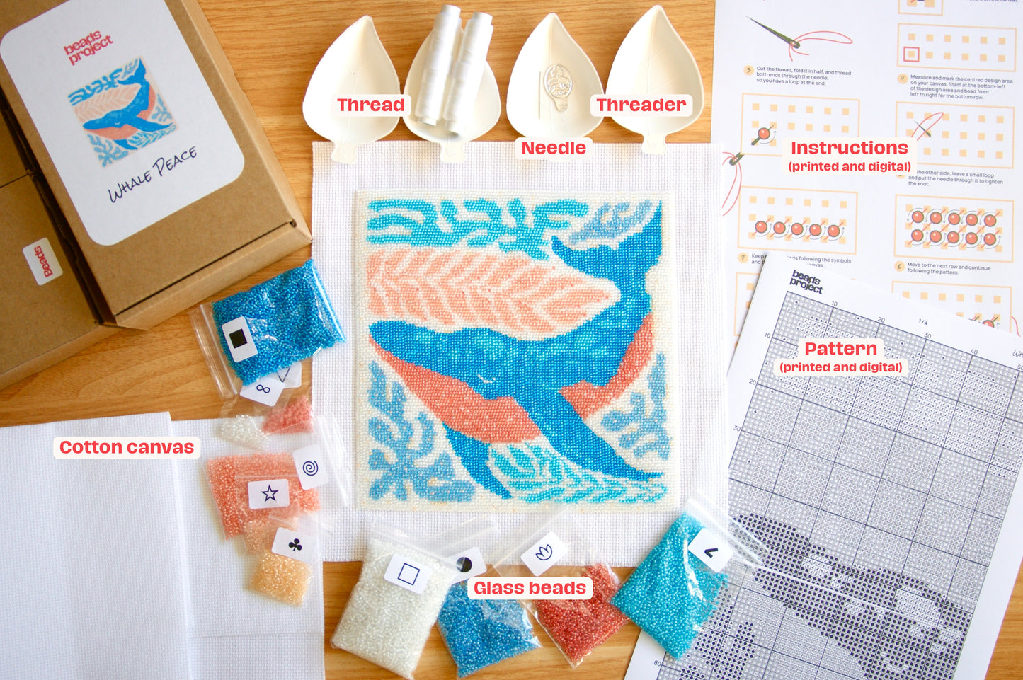 Whale Peace • Bead Embroidery Kit